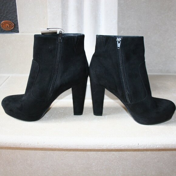 Mossimo Supply Co. Black Suede /Julianna Platform Boot Size 9 - Picture 4 of 11